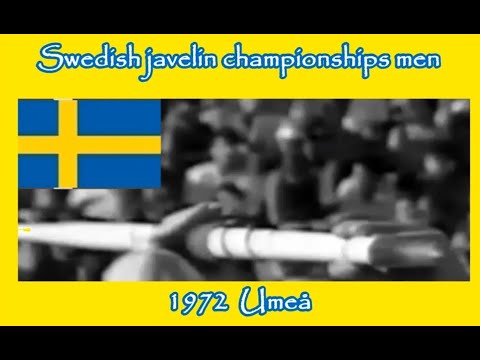 Swedish javelin championships men 1972  Umeå