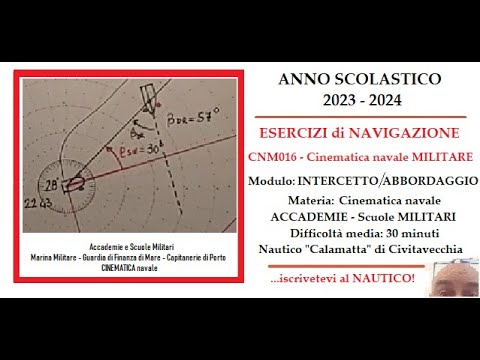 CNM016 - INTERCEPTION Kinematics - Interception Maneuver at Maximum Speed ​​- Military Kinematics