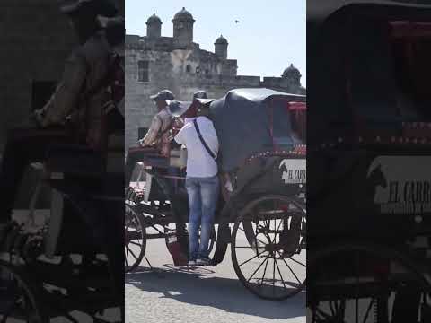 Un carruaje colonial en La Habana del siglo 21…
