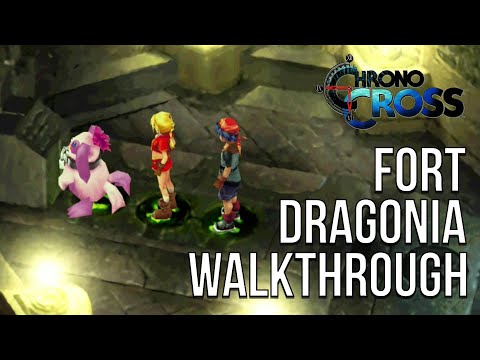 Chrono Cross Fort Dragonia walkthrough, including Head Body Tail yellow puzzle