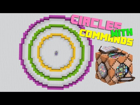 How to make Circles using command blocks in MINECRAFT-BETTER TOGETHER- XB1 WIN10 PE