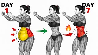 30 Min Gentle Standing Workout 💕 Burn Belly Fat & Strengthen Core at Home for a Toned Flat Belly