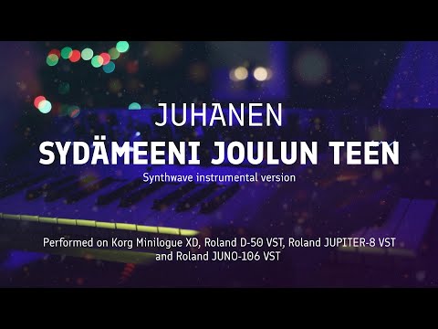 Juhanen - SYDÄMEENI JOULUN TEEN (Synthwave instrumental version)