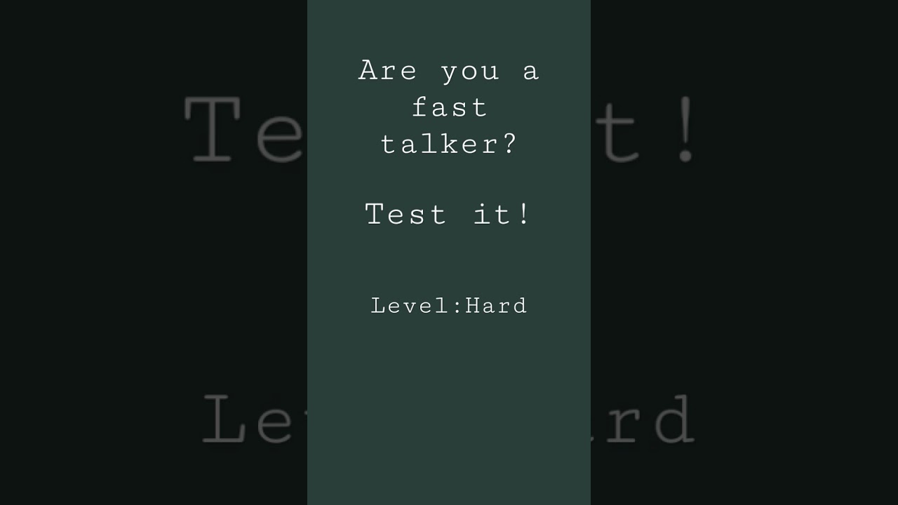 Are you a fast talker? Try it! #shawnmendes #test #talking #theresnothingholdinmeback