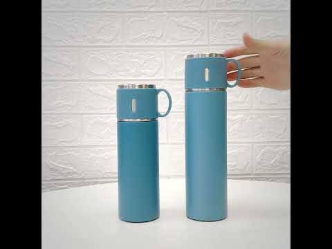 Vacuum Flask With 2 Cups Gift Set
