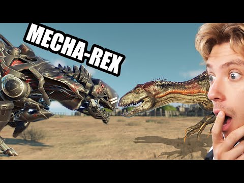 Mecha T-Rex Death Run in Jurassic World Evolution 2