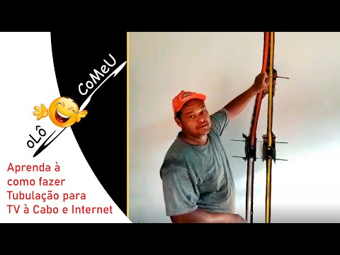 Fazendo Tubulação para TV à Cabo e Internet