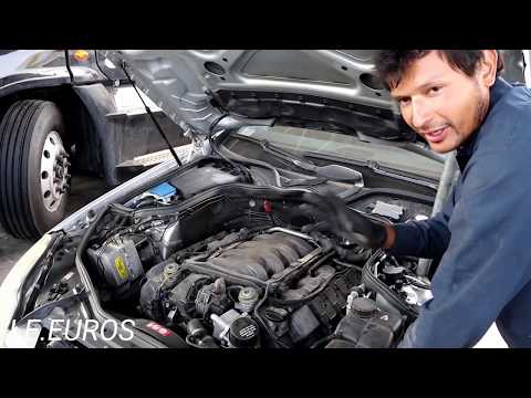 MBZ CLS 500 M113 engine spark plugs and spark plug wire set replacement