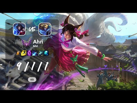 Ahri Mid vs Ezreal - KR Master Patch 13.12