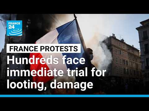Hundreds put on immediate trial for ransacking city centres across France