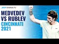 Daniil Medvedev vs Andrey Rublev Highlights | Cincinnati 2021