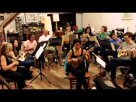 Here Comes the Sun with my Intermediate Uke class