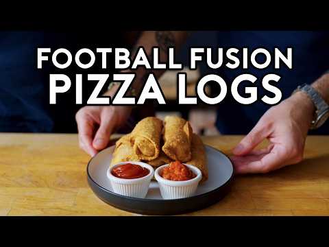 Deep Fried Ham & Cheese Pizza Logs | Football Fusion