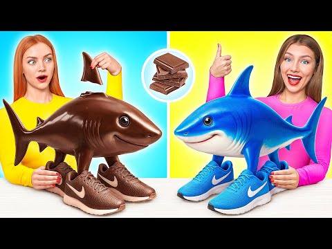 Real Food vs Chocolate Food Challenge | Smart Gadgets vs Hacks by Multi DO Challenge