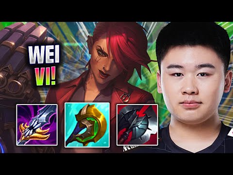 WEI IS A BEAST WITH VI! - RNG Wei Plays Vi Jungle vs Viego! | Season 2022