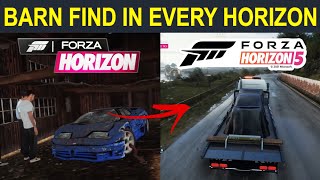 Finding A Barn Find In EVERY Forza Horizon l Evolution Of Barn Find Cutscene Forza Horizon 1,2,3,4,5