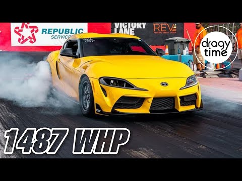 1487 WHP Toyota Supra A90 GR | 1/4 Mile in 7.77 Seconds with 295 Km/h (183 mph)