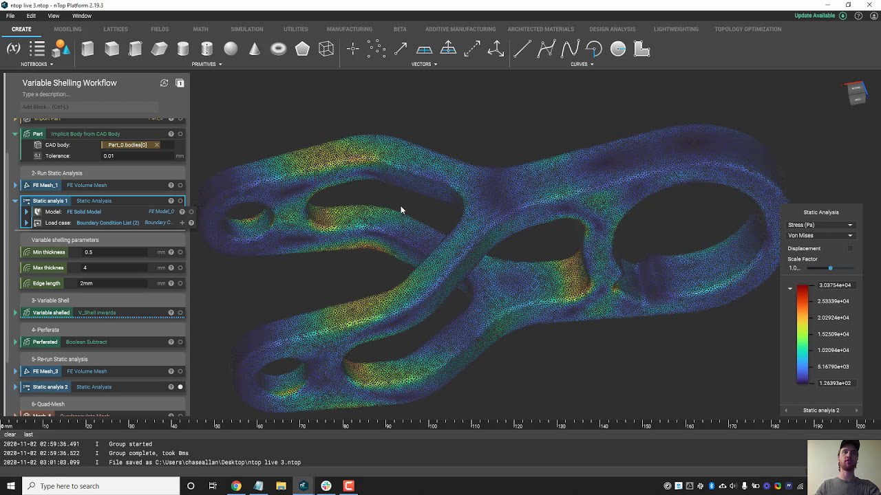 nTop Live: Variable Shelling based on Simulation Results for Lightweighting