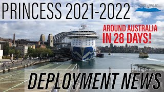 Princess 2021 and 2022 Deployment | Coral Princess Maiden Season PLUS Around Australia in 28 Days!