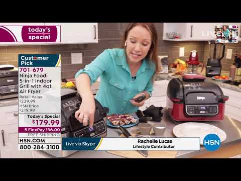 Ninja Foodi 5in1 Indoor Grill with Air Fry, Roast,...