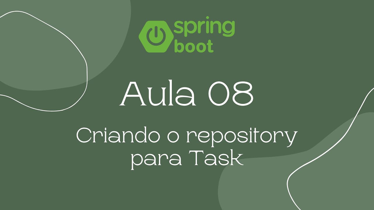 Aula 08 - Criando o repository para Task (Java Web)