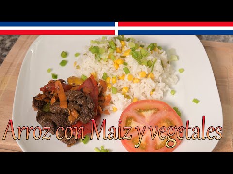 Receta Fácil Arroz Blanco con Maíz - Cocinando con Yolanda