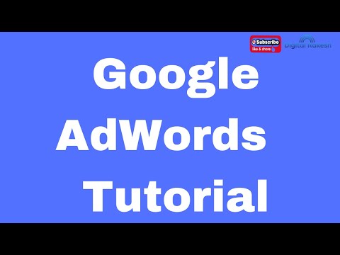 Google AdWords step by step tutorial