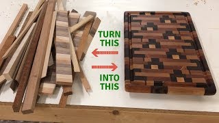 Make an End Grain Cutting Board Using Scrap Wood