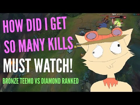 Diamond Booster plays his first ranked game! - SHOCKING VIDEO - Bronze teemo carries Diamond team
