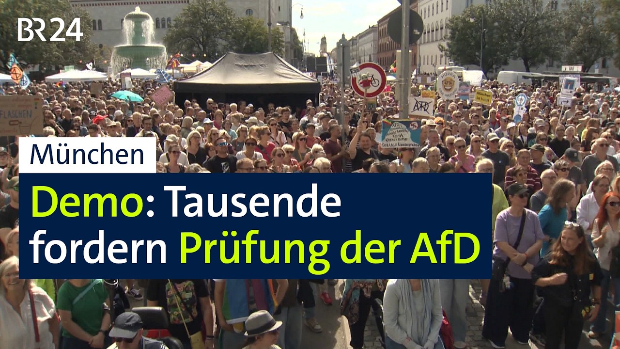 Demo in München: Tausende fordern Prüfung der AfD | BR24