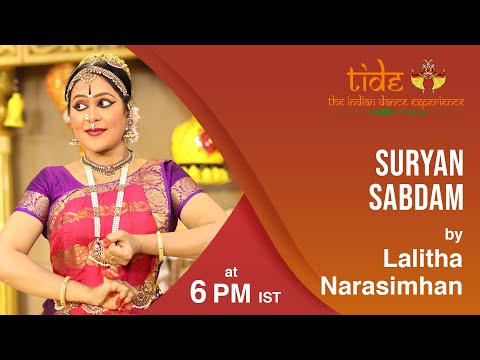 Sabdam on Surya | Bharatanatyam Margazhi Performamce | Lalitha Narasimhan | TIDE