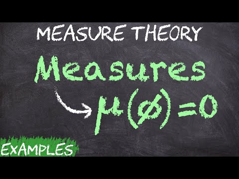 Measures -  Definition and Example | Measure Theory