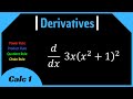 Derivatives (Complete Tutorial) || Power, Product, Quotient, and Chain Rule, Practice || Calculus 1