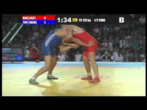 Wrestling European Championship 2013 120kg TAHA AKGÜL TUR vs DANIEL LIGETI HUN