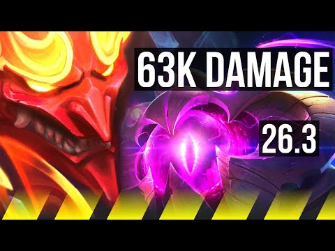 JHIN & Bard vs VEL'KOZ & Lissandra (ADC) | 63K damage | KR Diamond | 26.3