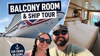 Our First Time on P&O Azura | FULL Ship & Balcony Cabin Room Tour ☀️