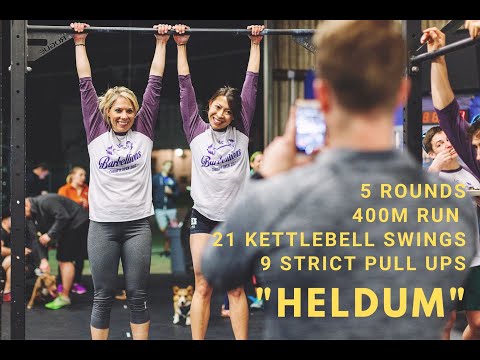 CrossFit Helen Workout Variation "Heldum" | Running + Russian Kettlebell Swings + Strict Pull Ups