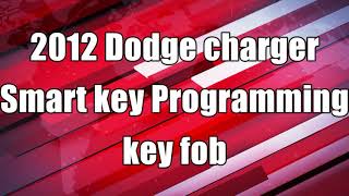 How to program Smart keys for a 2012-2018 Dodge Charger-challenger using Autel IM608.