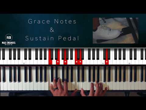 Play Clean Grace Notes While Using the Sustain Pedal