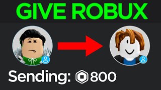 How To Send Your Friends Robux Without Group (how to send robux to people no group 2023)