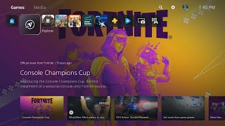 PS5 Menu 6 Months Later