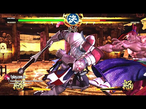 Samurai Shodown (2019)! Warden (For Honor) vs. Genjuro Kibagami in the Before The Temple Gate Stage!