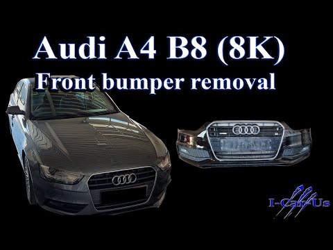 Audi A4 B8 (8K), Remove front bumper - tutorial