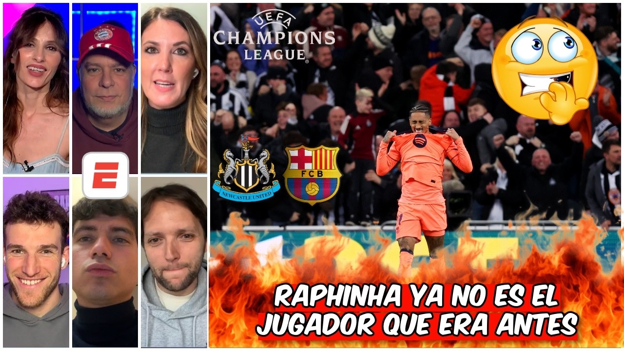 NOCHE para OLVIDAR: BARCELONA NECESITÓ a RAPHINHA y NO APARECIÓ ante NEWCASTLE | Champions League