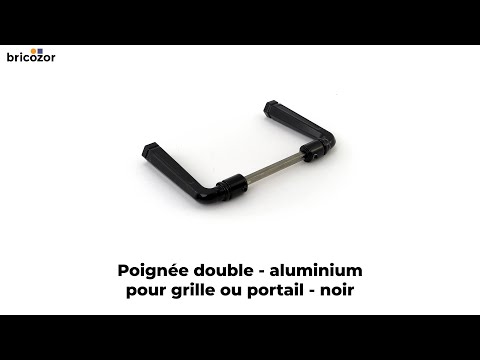 Poignée double - en aluminium - pour grille ou portail TIRARD