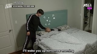Download lagu [ENG SUBS] HD Eunhyuk putting NCT Jisung to bed (Why Not The Dancer cut) mp3