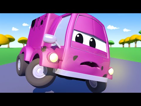 Toms Autowaschanlage - Suzy das kleine Auto hat Gary das Müllauto angefahren und ist voll mit Tinte!