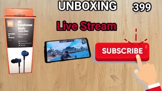 Mi basic ultra earphone - Unboxing review | pubg mobile live streaming best earphone under 399 |