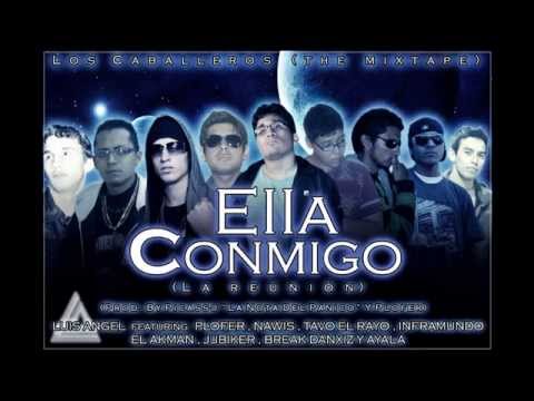 Luis Angel Feat. Varios Artistas - Ella Conmigo (Video Lyric) | Reggaeton 2015