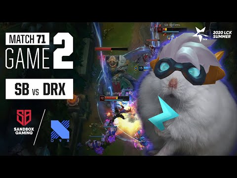 SB vs DRX | Match71 Game2 H/L | 2020 LCK Summer